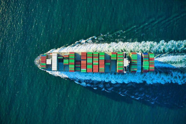 image of a a cargo on the ocean